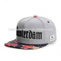 Full printing Bill Snapbacks And Sublimated Printed Brim Hip Hop Caps