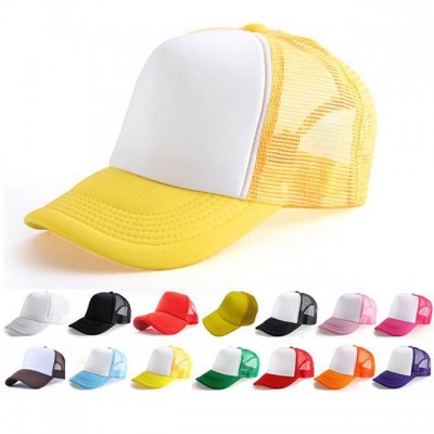 Competitive Price Plain Baseball Cap Blank Hat Solid Color Oem Customize Logo Promotion Bill Trucker Cap